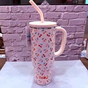 Swig Life Mega Mug 30oz Pink Cherry Pie Insulated Stainless Steel Tumbler Summer